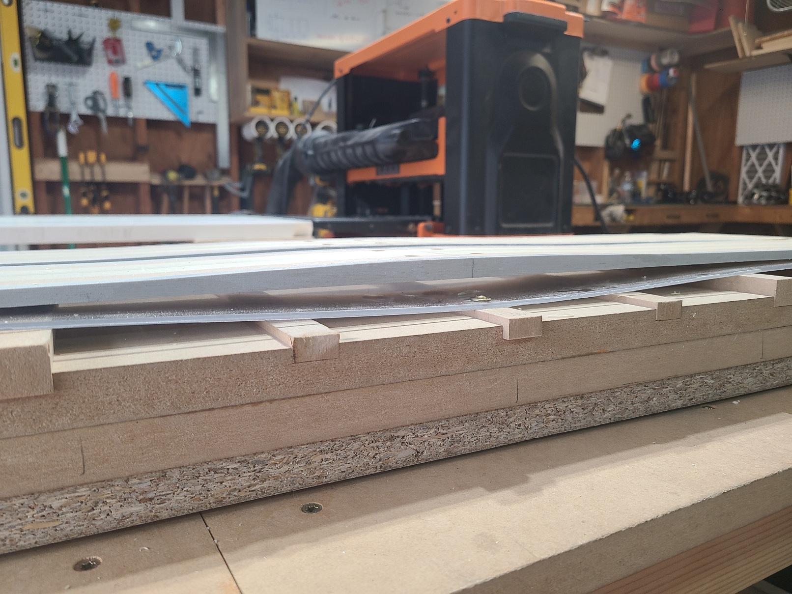 Profile after thickness planer (these are snow blades)